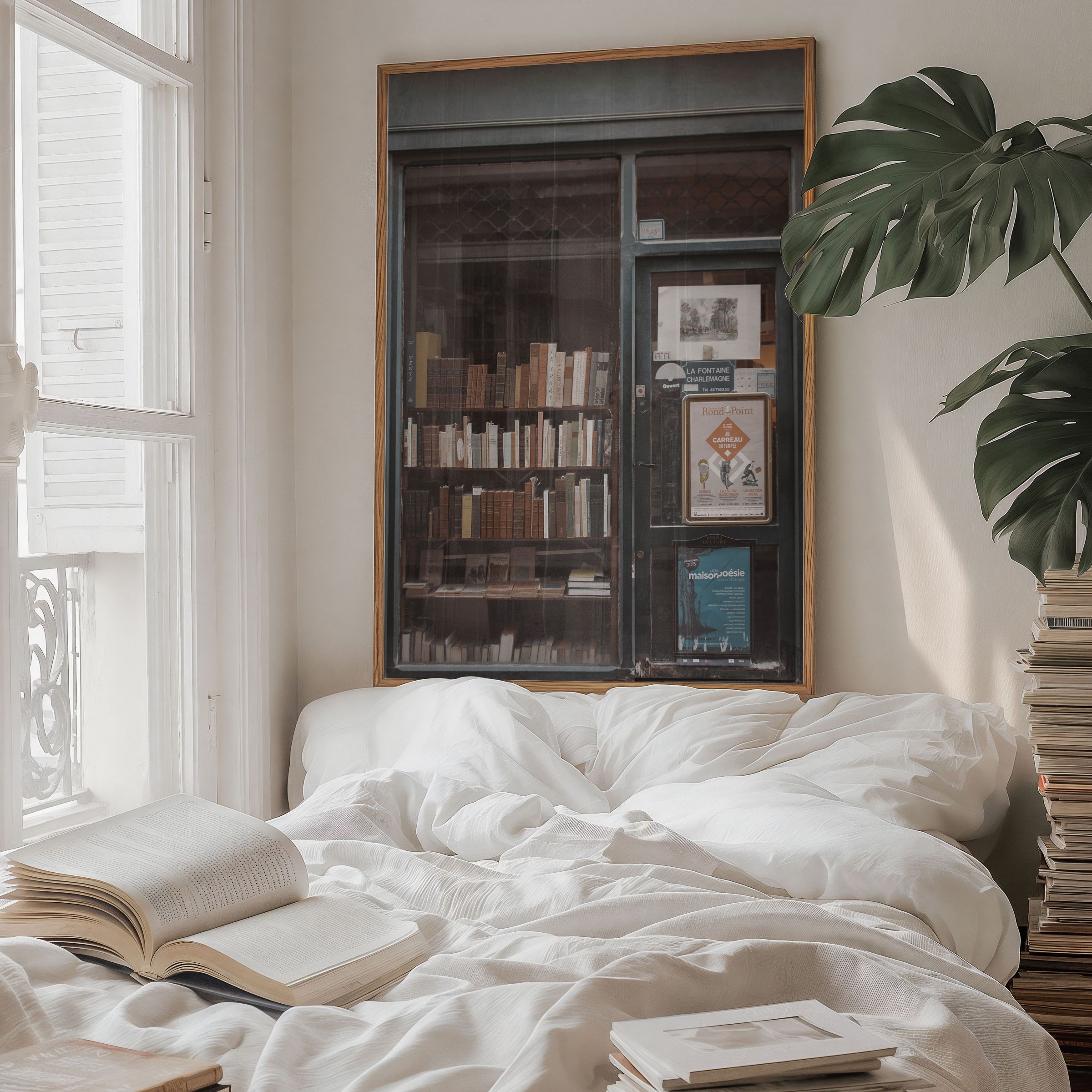 Paris Book Store<br>Fine Art Print