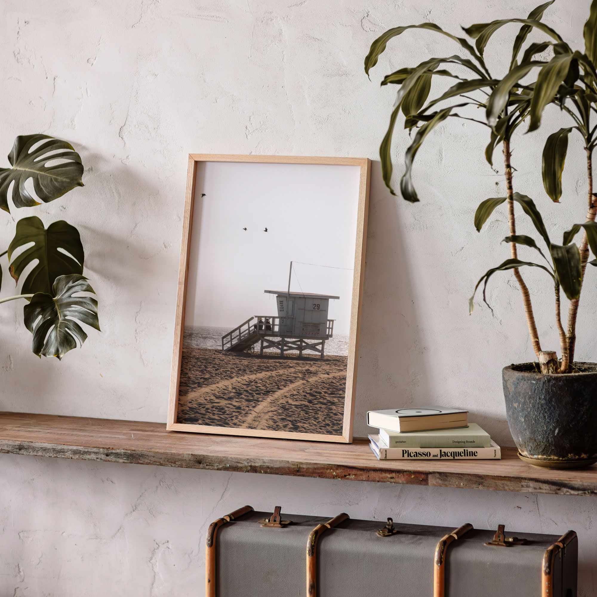 California Lifeguard Stand<br>Fine Art Print