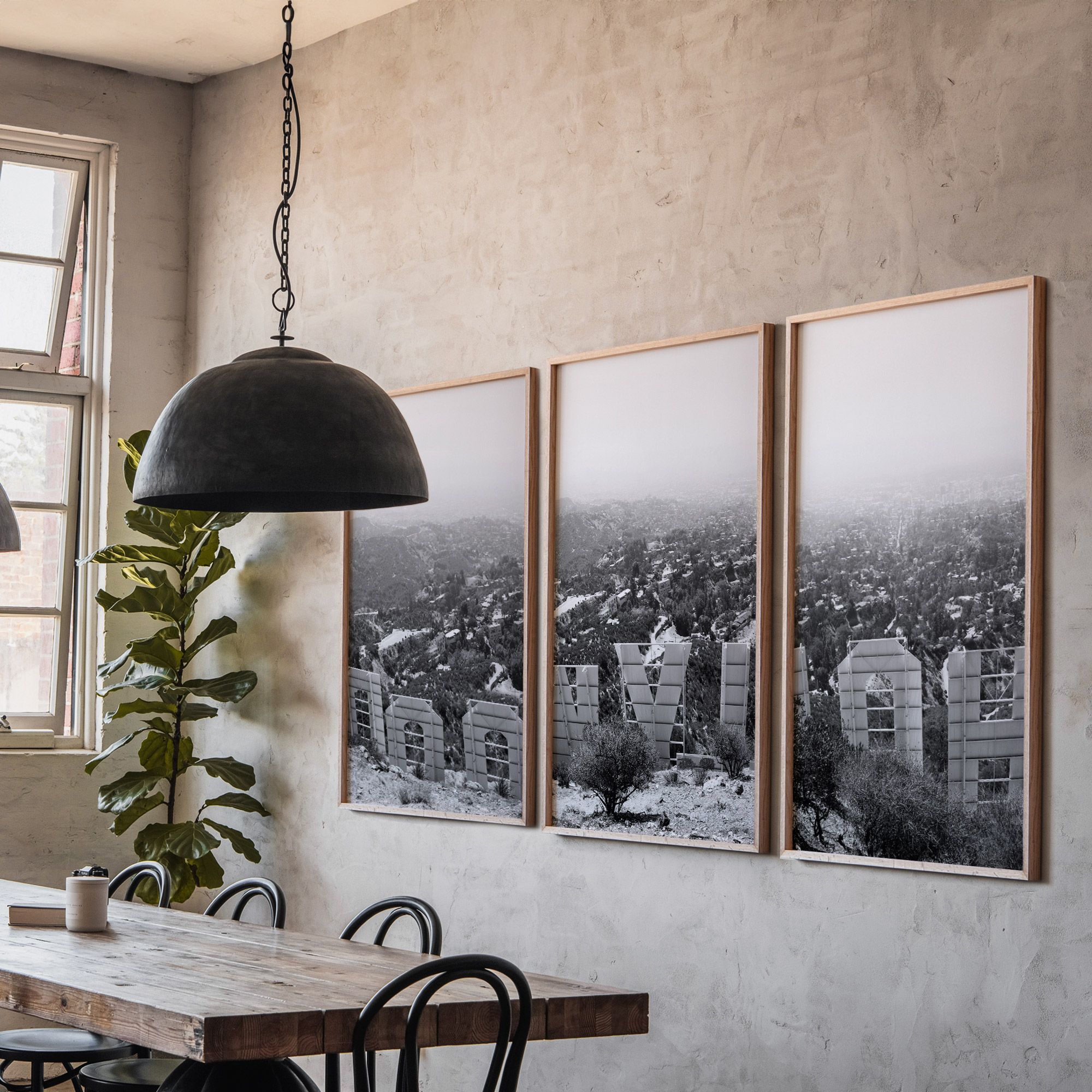 Hollywood Sign Triptych